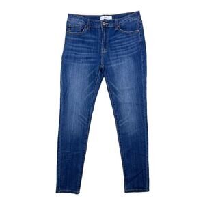 Kancan Jeans Ashlyn Mid Rise Super Skinny Jeans Dark Wash Women's Size 13/30